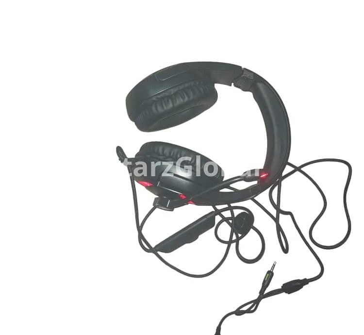 Ears Headphone With Red Color Light 0