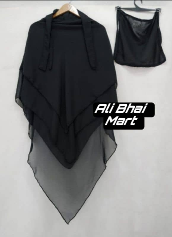 ARTICAL 3 LAYER HIJAB SET all Pakistan free home delivery 0