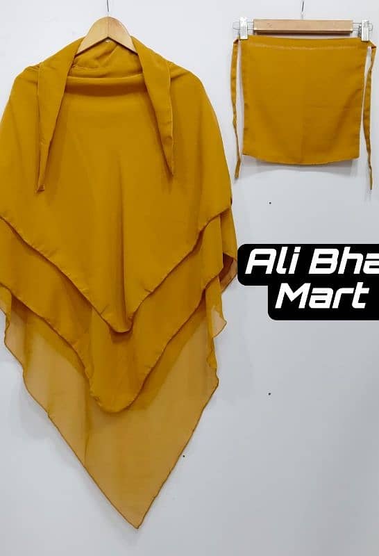 ARTICAL 3 LAYER HIJAB SET all Pakistan free home delivery 6