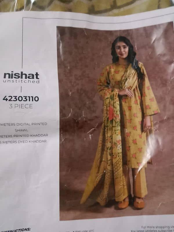 winter dress khaddar Nishat brand 5