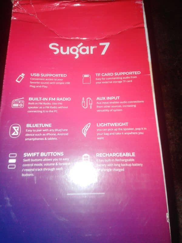 audionic sugar 7 6