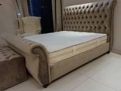 dubal bed/wooden bed/factory rate/double bed/side table/dressing