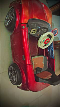 Red colour kids car used selling at best price