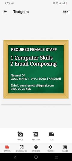 need female computer operator