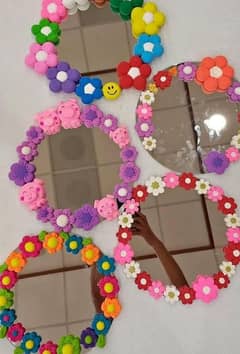 Customized Beautiful Flower Mirror