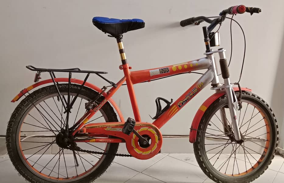 Bicycle in orange color | Stylish and Durable Bike for All Ages" 0