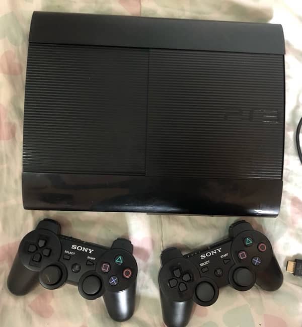 Ps3 Ultra Super Slim 500Gb Jailbroken Edition Console With 2 Controler 2