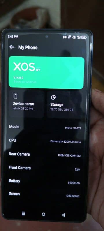 Infinix GT 20 Pro 12+12/256 6 Month Warranty Left 12