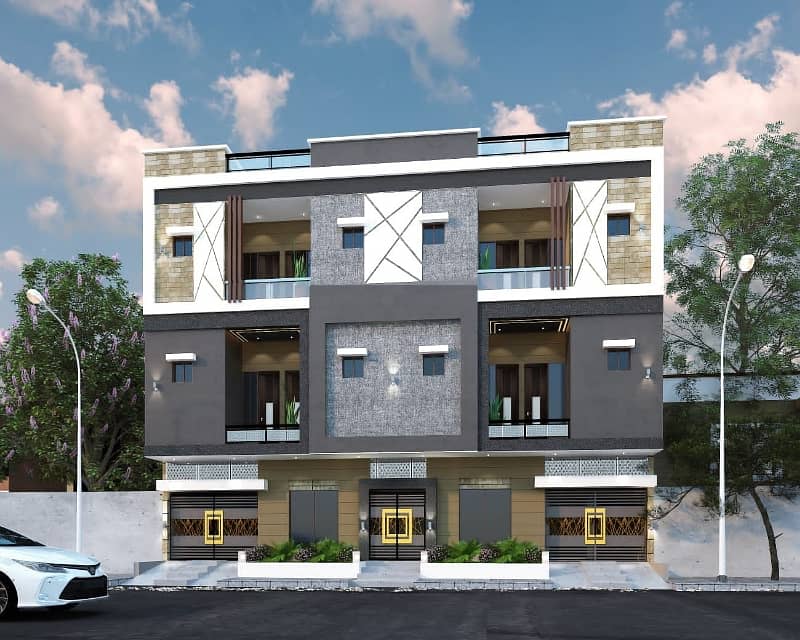 North Nazimabad Block D 3 Bed DD 3 Attached Washrooms On Booking Under Construction 1