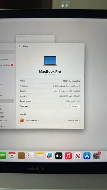 macbook pro 2017 1