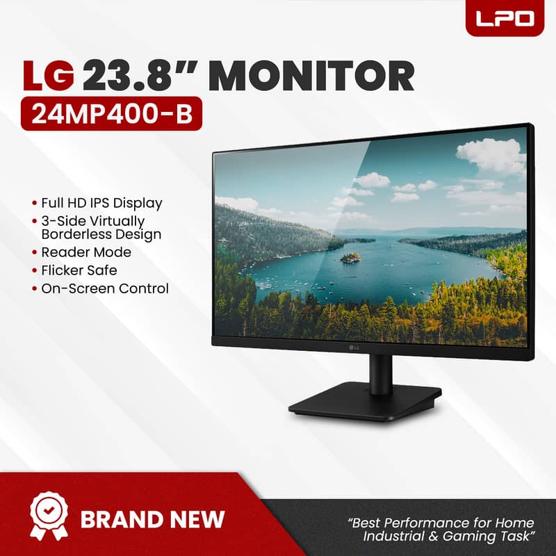 24" Inch LG 75Hz Borderless Latest Model Full HD IPS AMD Free Sync 5