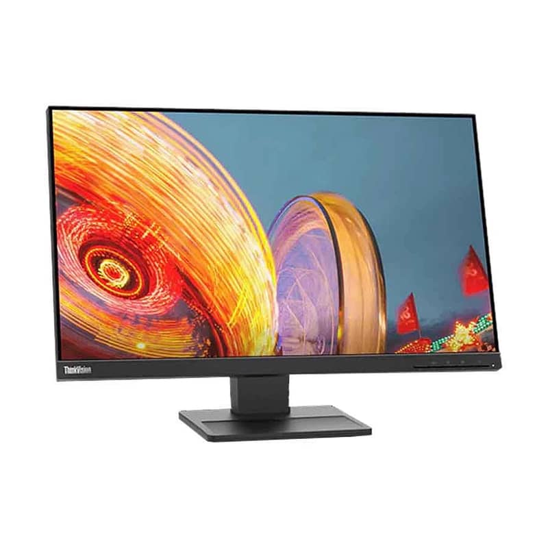 24" Inch 2K Borderless Lenovo E24Q-20 IPS LED Monitor 9