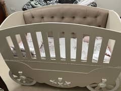 baby wooden cot in deco