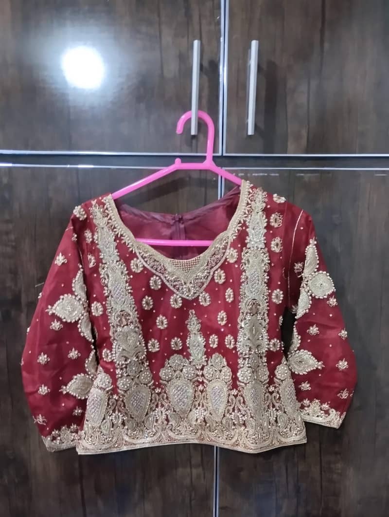 Bridal lehnga kashees dress one time used 5