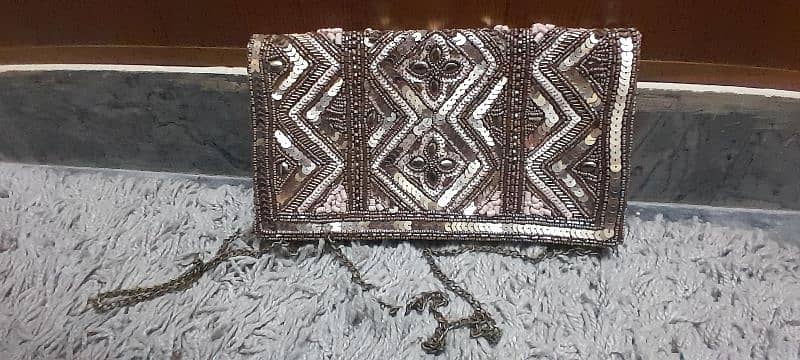 beautiful bag with detail pearl work 3