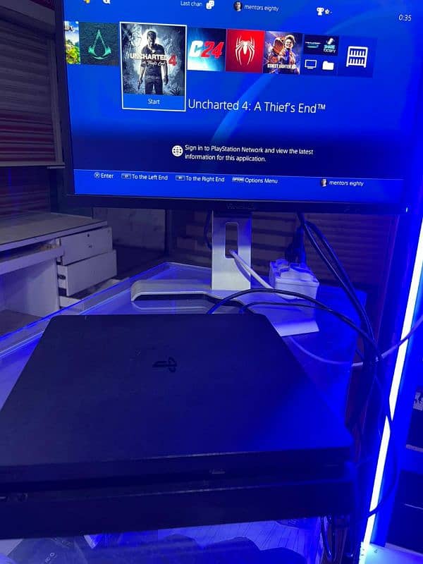 Ps4 slim one tb with one controller and completele accessories 1