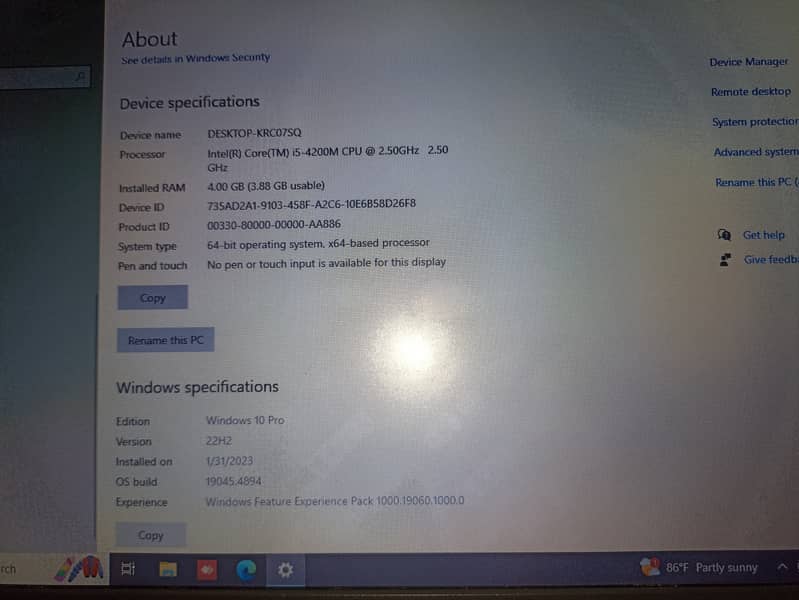 Core i5 4th generation with 2core battery 2.5hour guaranty (urgent) 6