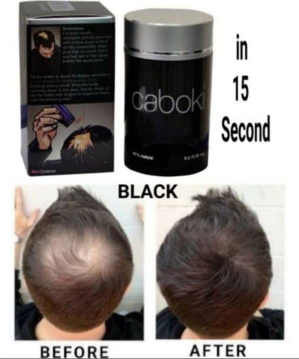 Caboki Hair Building Fiber 25g Black Col 03054052033 Same Day Delivery 1