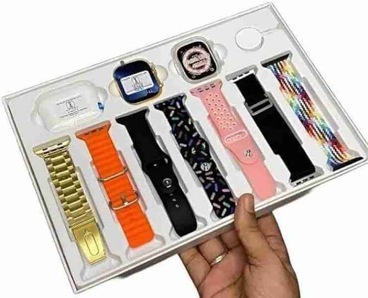 i20 ULTRA MAX SUIT SMART WATCH WITH EARBUDS (10 IN 1 BOX) 2