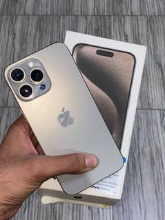 IPHONE  15 pro max natural titanium 100 BH