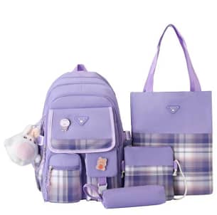 5 Piece New Unique Design Backpack For Girls 10