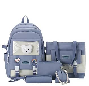 5 Piece New Unique Design Backpack For Girls 12