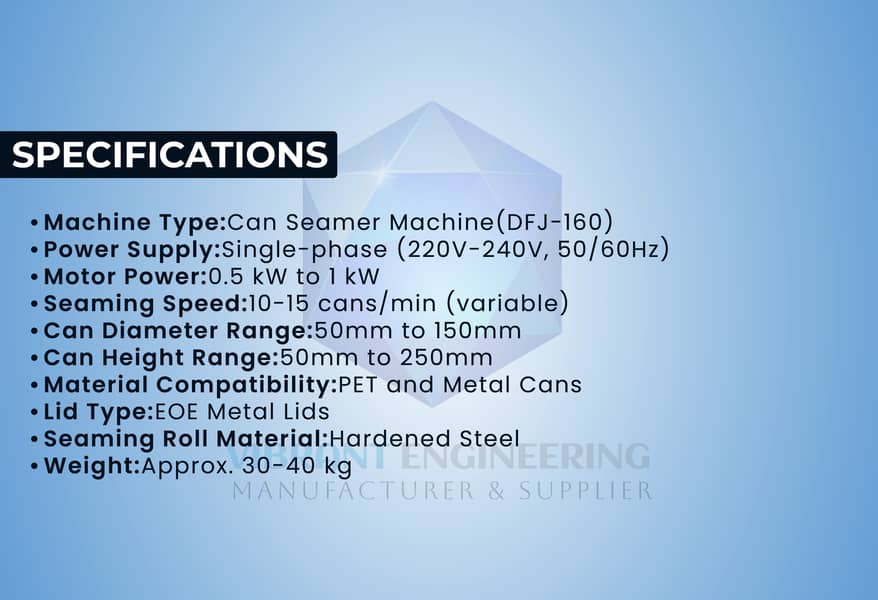 Can Seamer Machine | Tin Sealing and Packing Machine 3