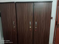 one month used 3 door cupboard