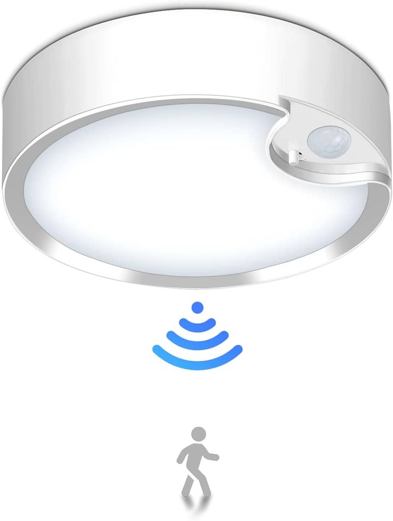 PIR Motion Sensor Light ,Two Modes Wireless Installation 400LM, 6000K 0