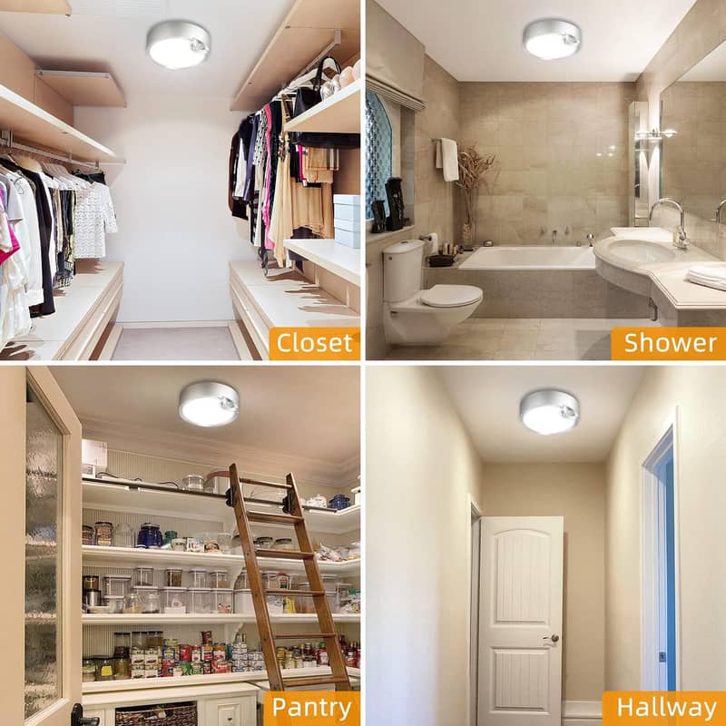 PIR Motion Sensor Light ,Two Modes Wireless Installation 400LM, 6000K 3