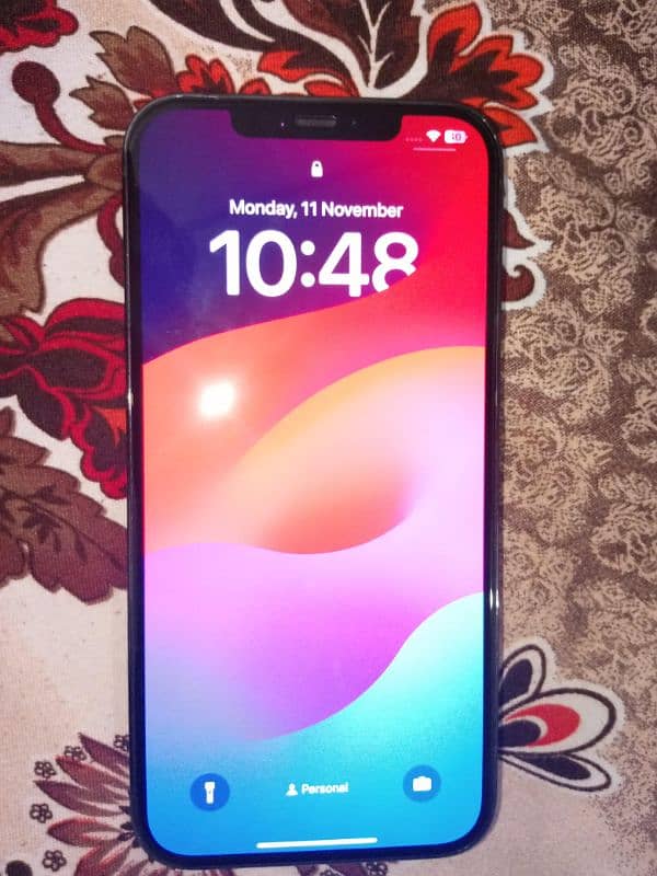 i phone 12 pro max 256gb non pta 100% battery health water pack 1