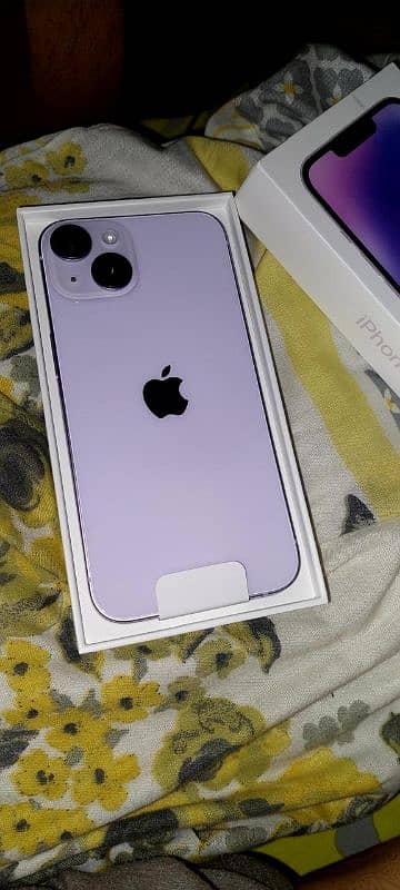 Apple Iphone 14, 128gb,non pta, purple color 12