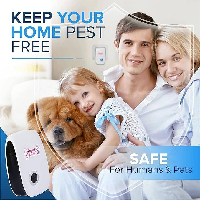 Ultrasonic Pest Repeller Indoor Human and Pet Safe–Pest Control 1