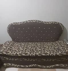 2 seater sofa velvet and Jacquard material no damage