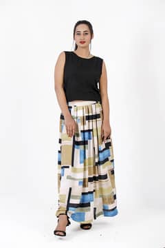 Random Stripe Skirt For Women