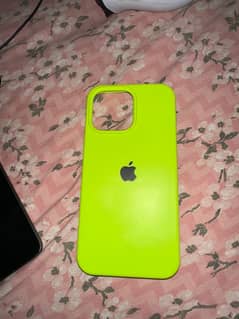 Iphone 14 pro max neon green mobile case