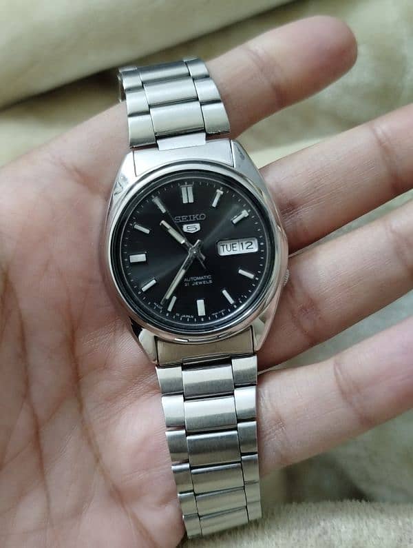 Seiko 5 Sunburst Grey Dial Snxs79J1 Mens Watch 3