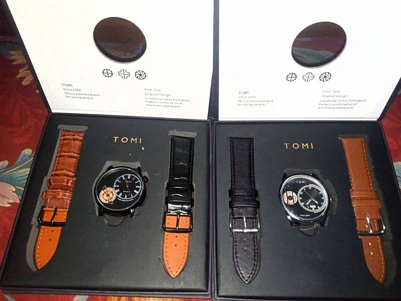 Tomi Double Strap Wrist Watch 0