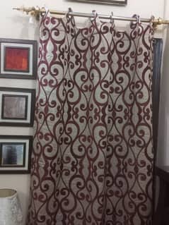 2 khaddar curtain