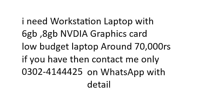 laptop Workstation Laptop with 6gb ,8gb Graphics card 1