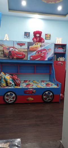 kids bunk bed with mattresses