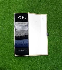 Mens CK Socks Cotton Lycra Imported 5 Pair Gift Box