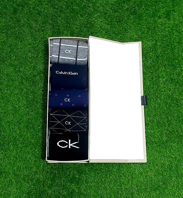 Mens CK Socks Cotton Lycra Imported 5 Pair Gift Box 9