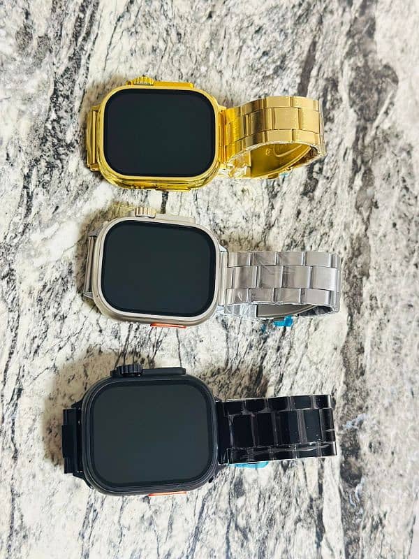 H20  Smart Watch with 7 straps amoled screen 0