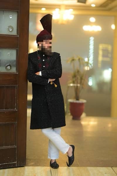 Black Sherwani 1