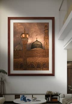 handmade acrylic madinah painting