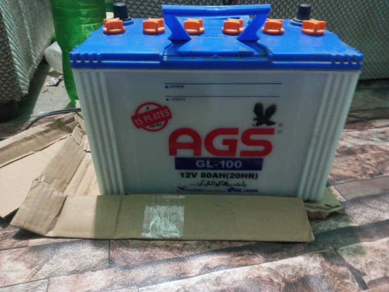 AGS Battery 15 plates 100Amp 3