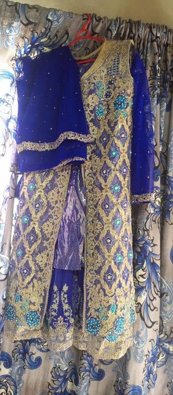 Dress Party wear - Gown full Embroidered Suit 4