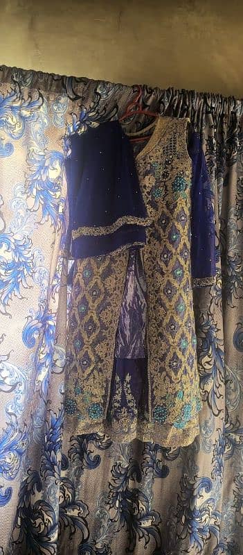 Dress Party wear - Gown full Embroidered Suit 5