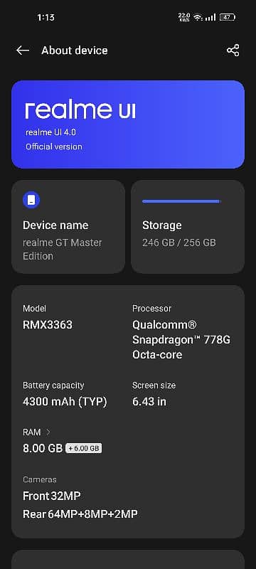 Realme GT Master Edition 5